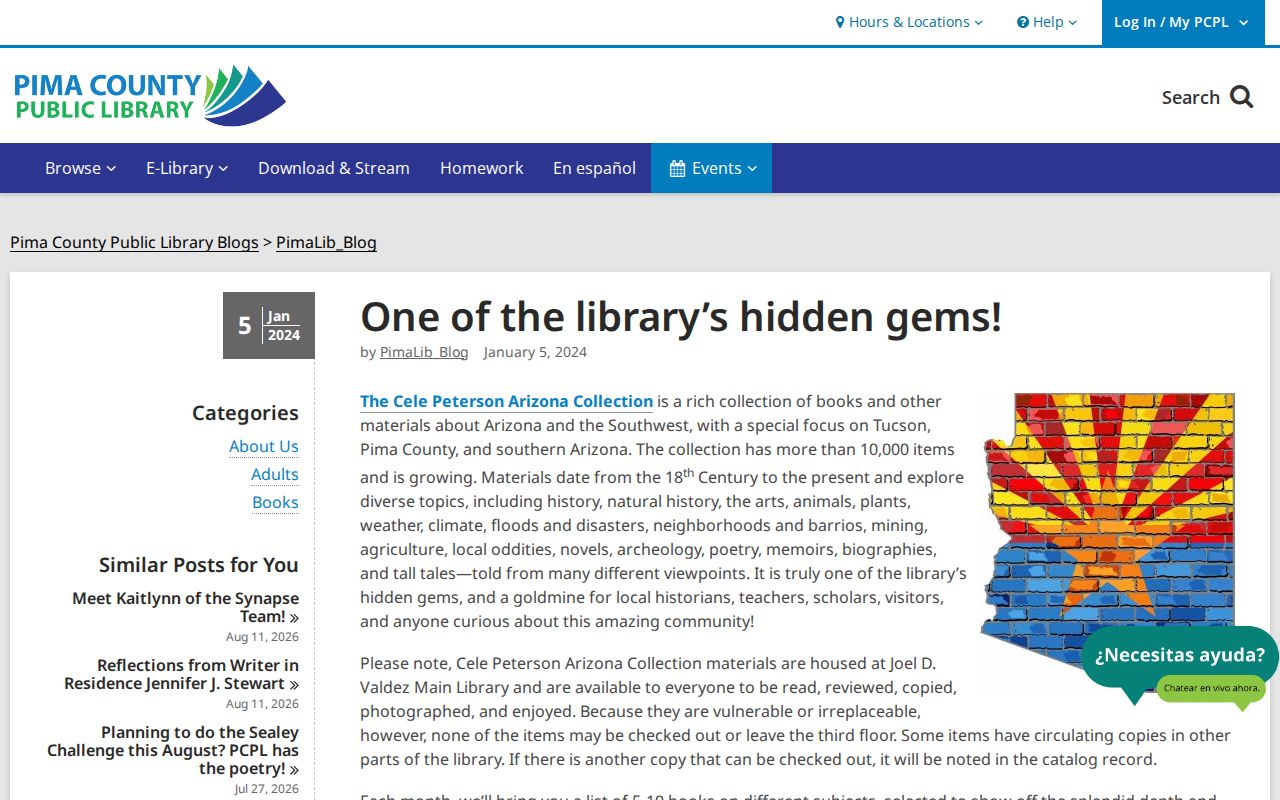 Pima County city directory materials in the Cele Peterson Arizona Collection